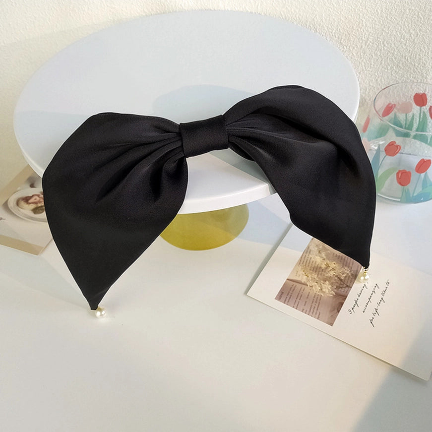 Satin Bow Hair Clip