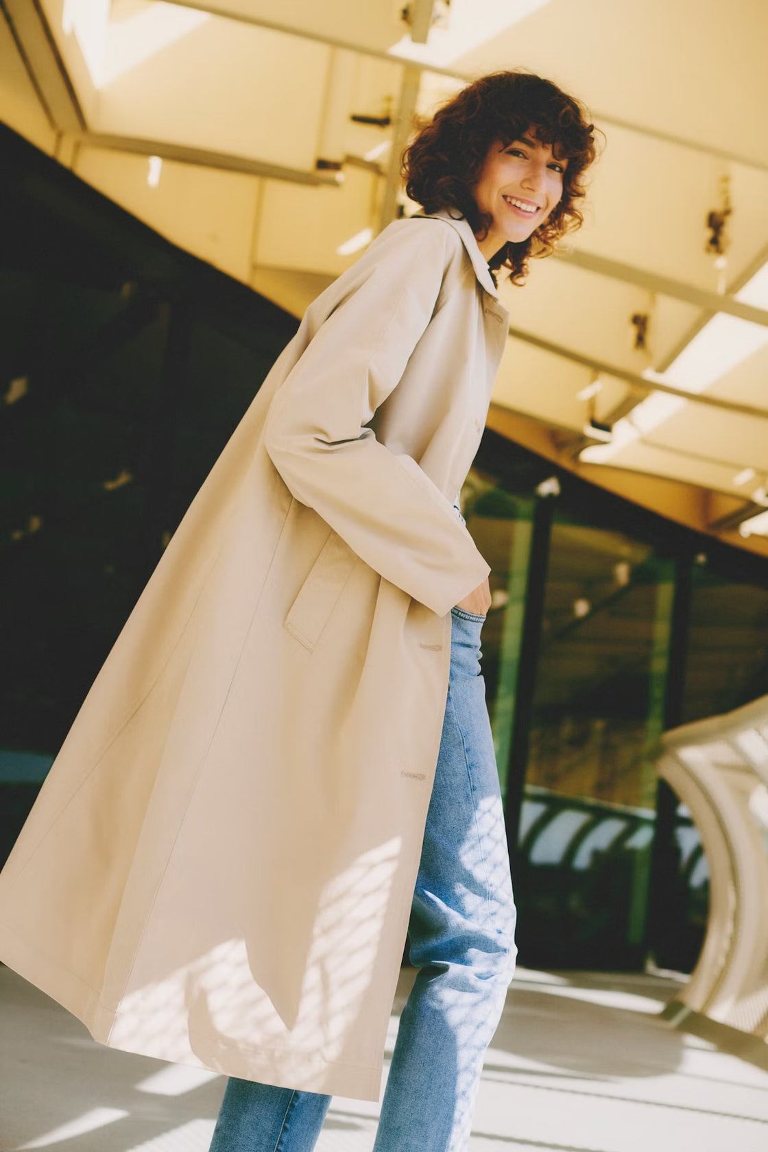 Amona Long Trench Coat