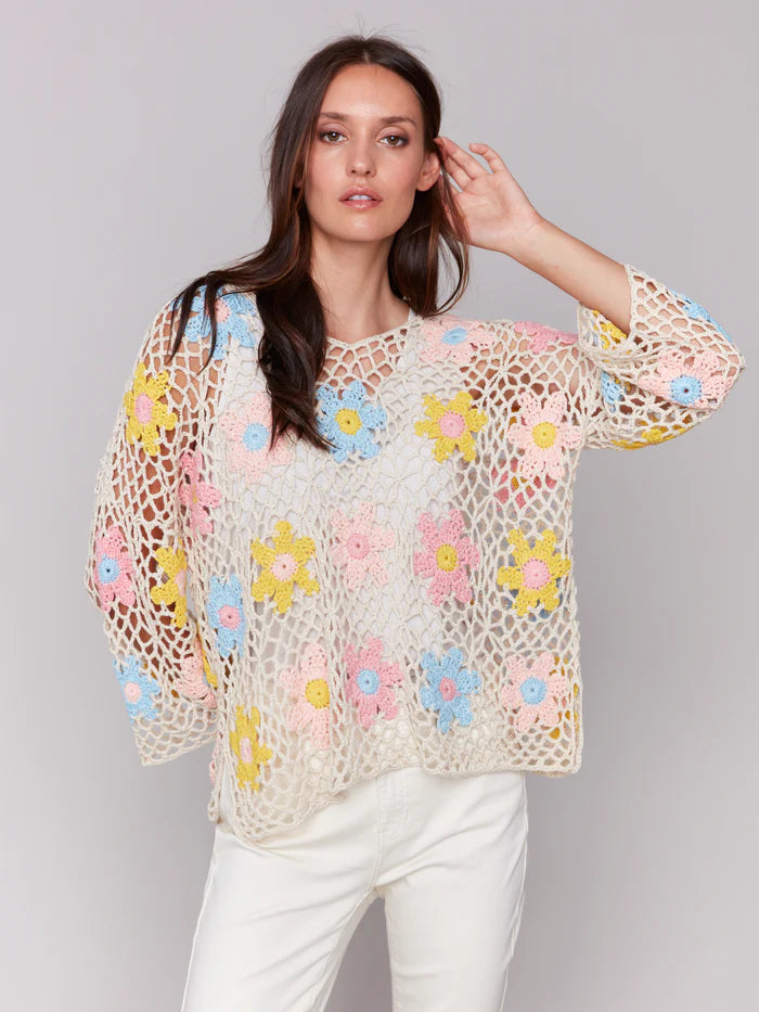 Floral Crochet Knit