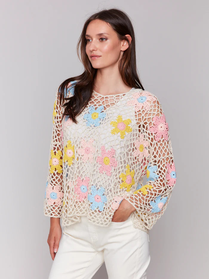 Floral Crochet Knit