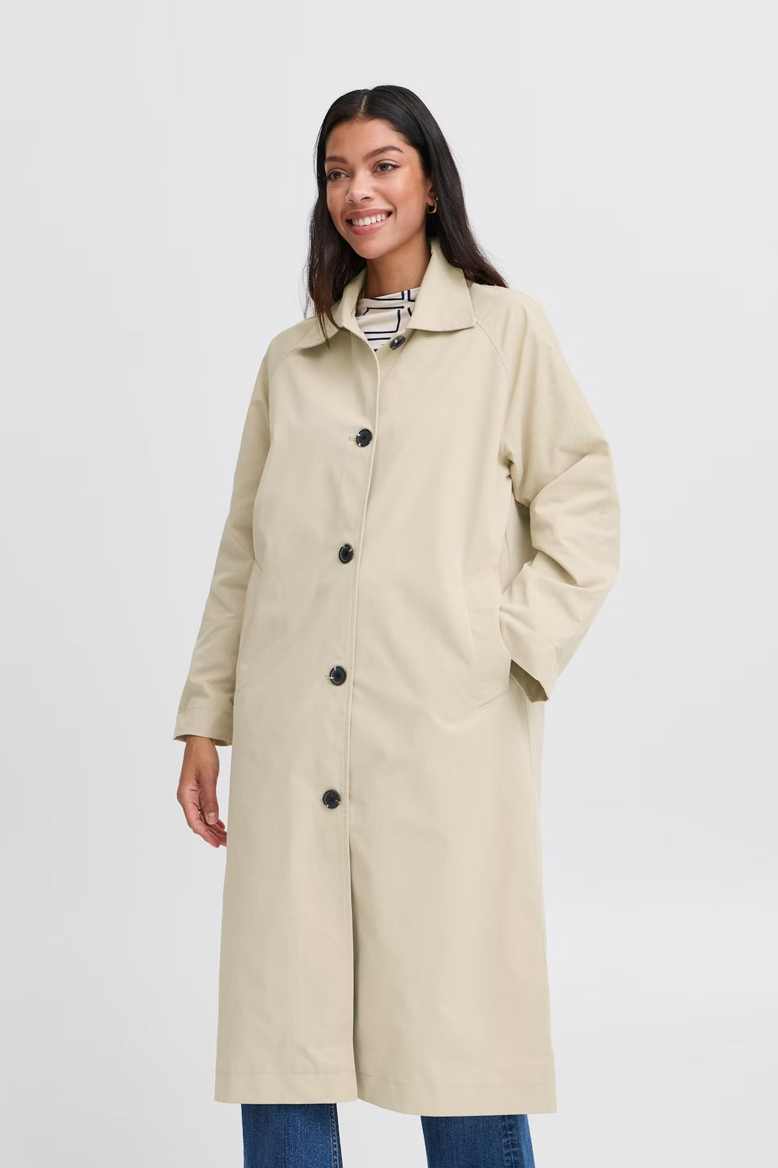 Amona Long Trench Coat