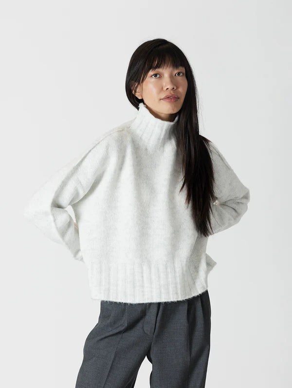 Ice Grey Mockneck Sweater