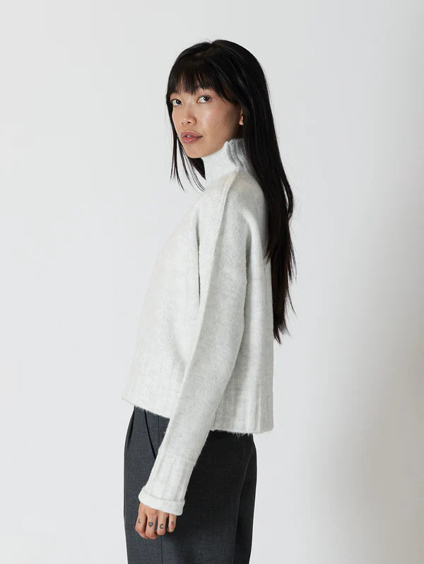 Ice Grey Mockneck Sweater