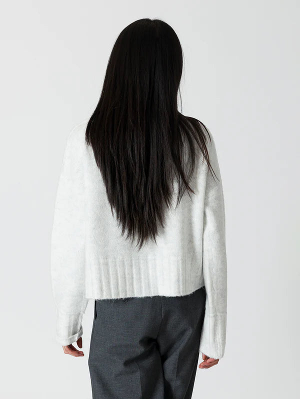 Ice Grey Mockneck Sweater