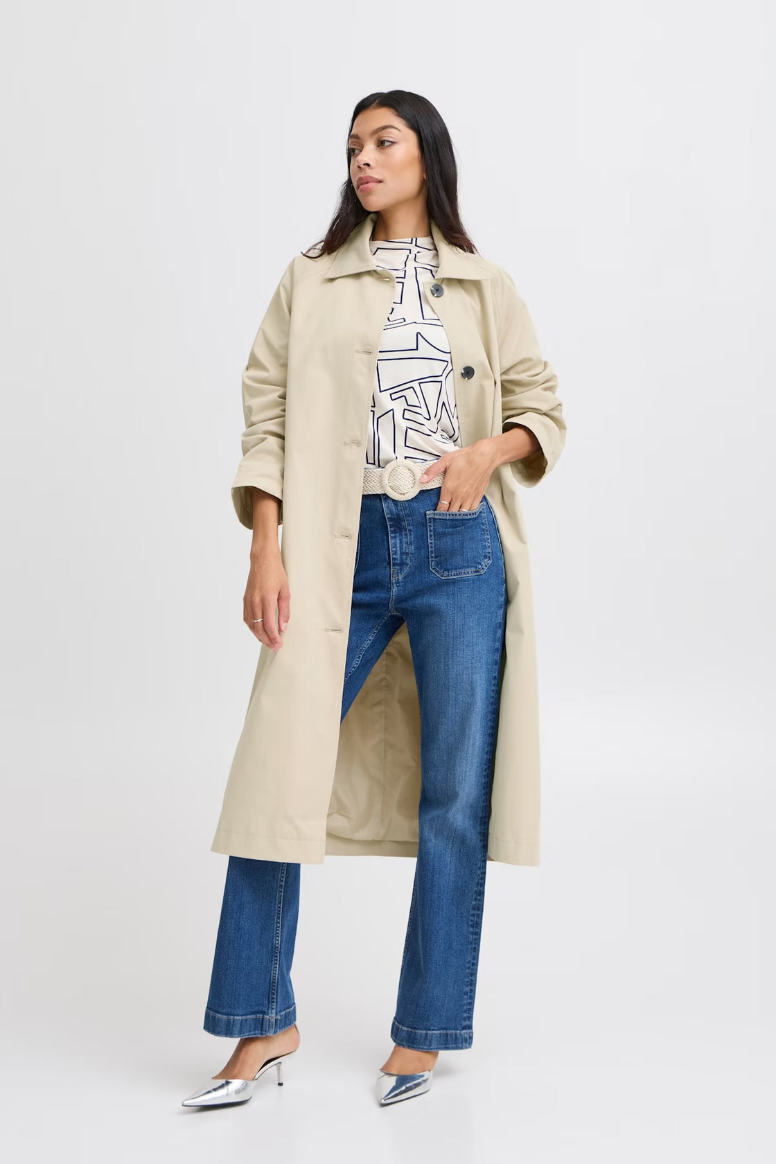 Amona Long Trench Coat