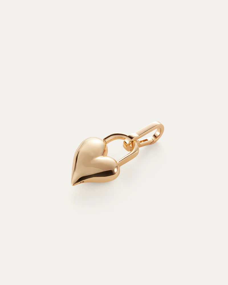 Padlock Heart Charm