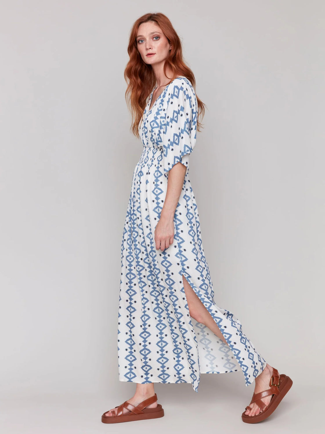 Indigo Blue Dolman Sleeve Dress