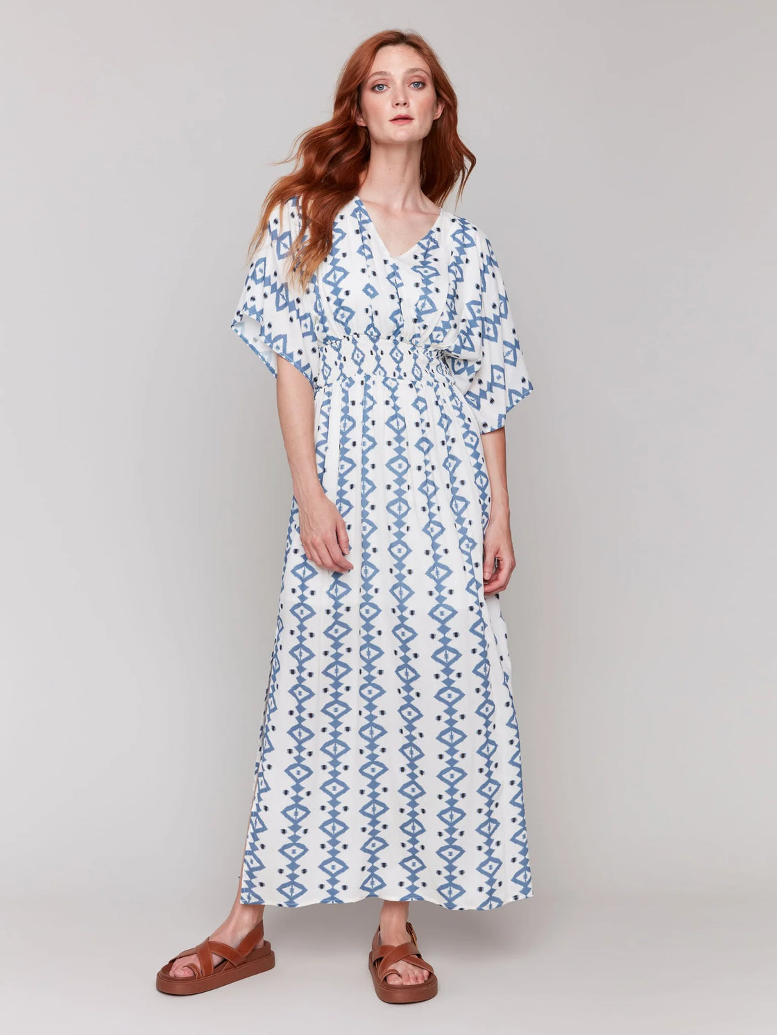 Indigo Blue Dolman Sleeve Dress