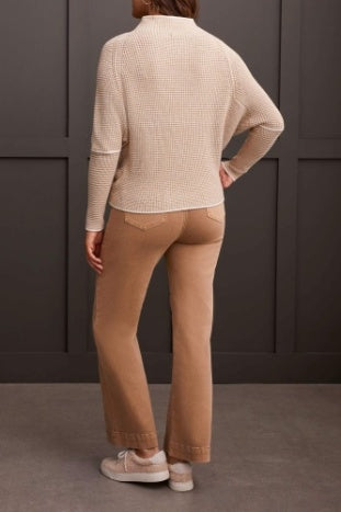 Funnel Nk Sweater Heather Tan