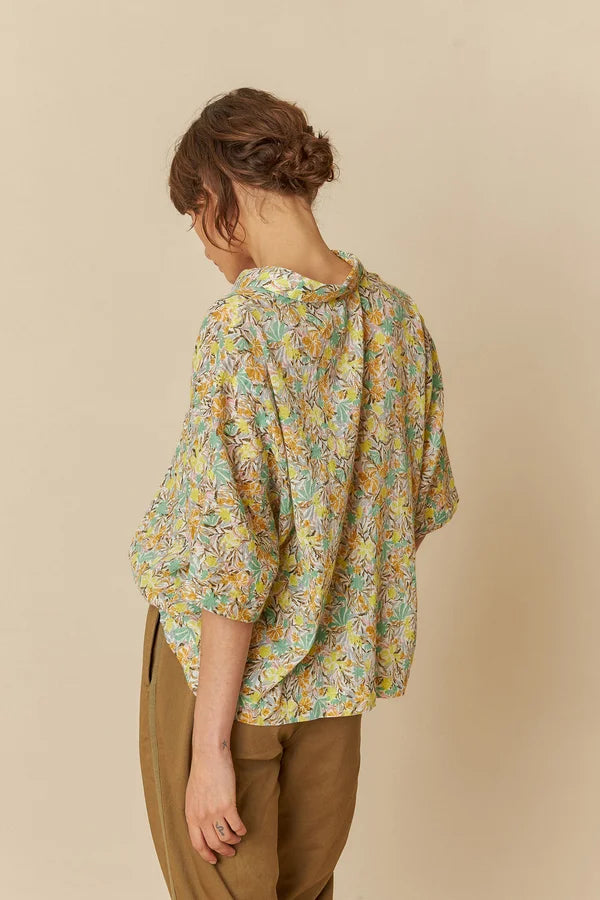 Multicolored Floral Print Blouse