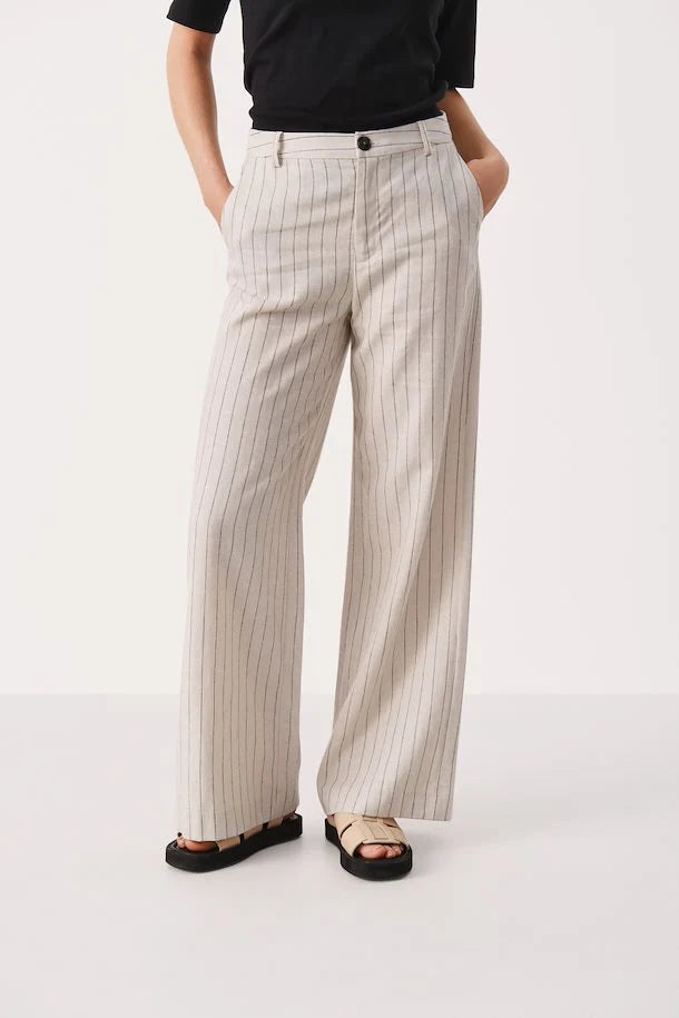 Ninnes Pant Black Stripe