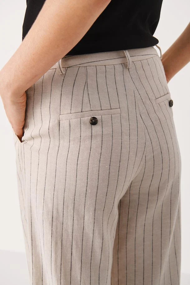 Ninnes Pant Black Stripe