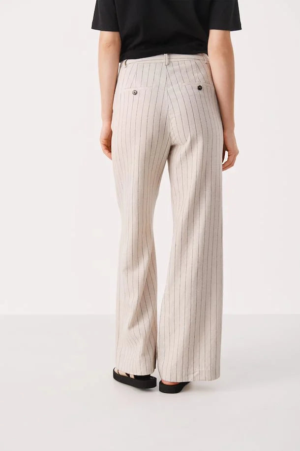 Ninnes Pant Black Stripe