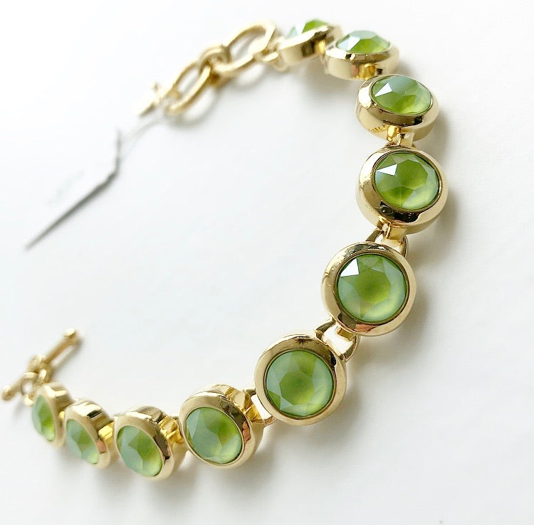 Gold + Lime Bracelet